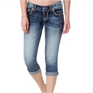 Miss Me Cuffed Capri Jeans